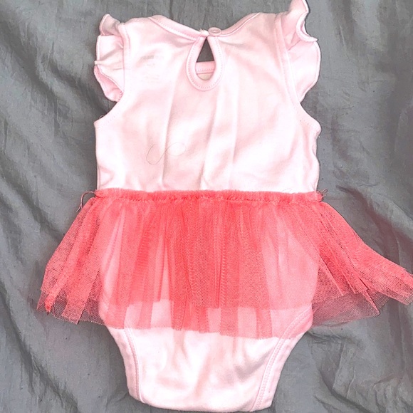 Baby Girl Pink flamingo tutu Onsie dress. - Picture 2 of 2